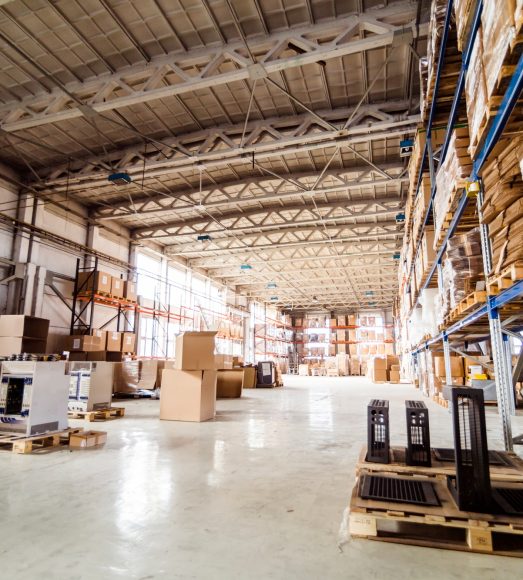 Warehouse and pallets